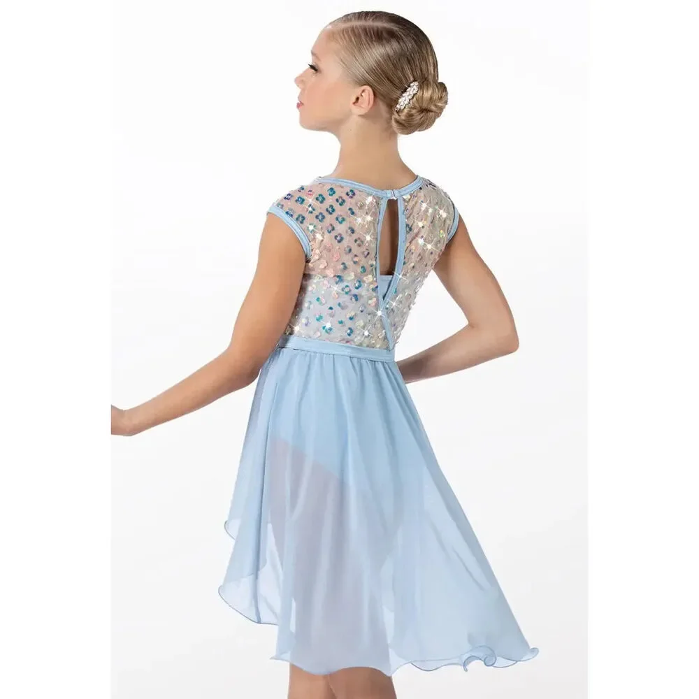 Pre-Owned Dance Costume Large Child Pink Weissman 14709 Lyrical Ballet Contempo